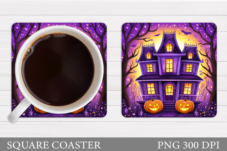Halloween Coaster Design. Halloween Sublimation