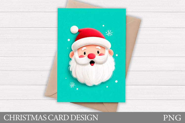 Christmas Card Design. Santa Claus Card Printable