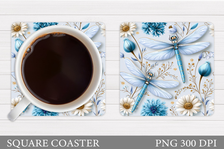 Dragonfly Coaster Design. Dragonfly Sublimation