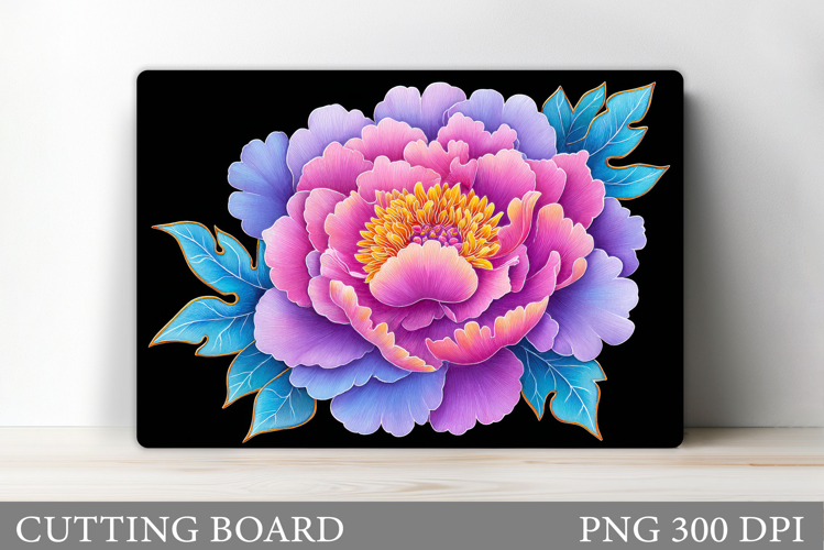 Flower Cutting Board. Floral Cutting Board Sublimation