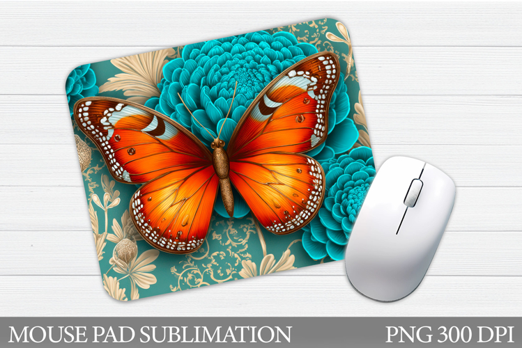 Butterfly Mouse Pad Design. Butterfly Sublimation