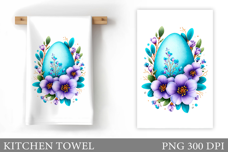 Easter Egg Kitchen Towel. Easter Kitchen Towel Design
