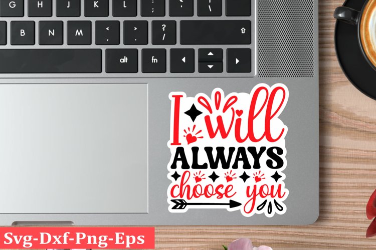 Valentine sticker SVG Design Valentine Love Sticker Svg