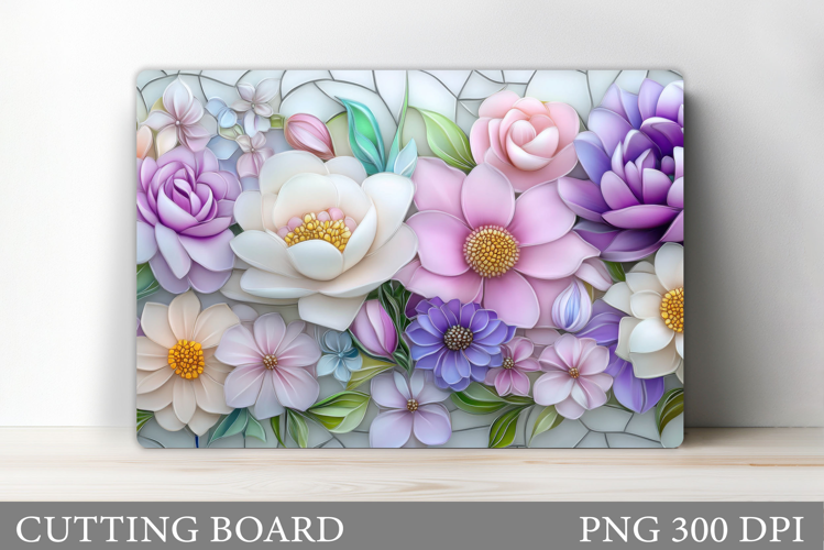 Flowers Cutting Board. Floral Cutting Board Sublimation