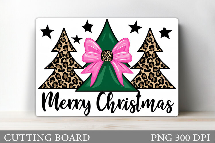 Merry Christmas Cutting Board. Christmas Cutting Board example image 1