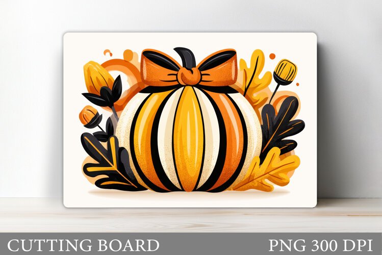 Pumpkin Cutting Board Design. Pumpkin Sublimation example image 1