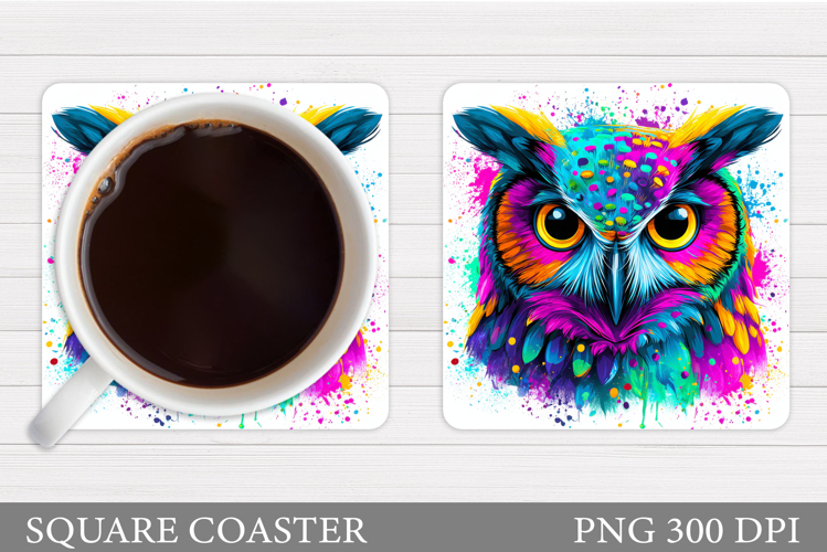 Owl Coaster Design. Owl Sublimation