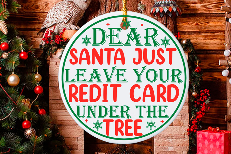 Christmas Round sign Svg Design Round Sign SVG quotes