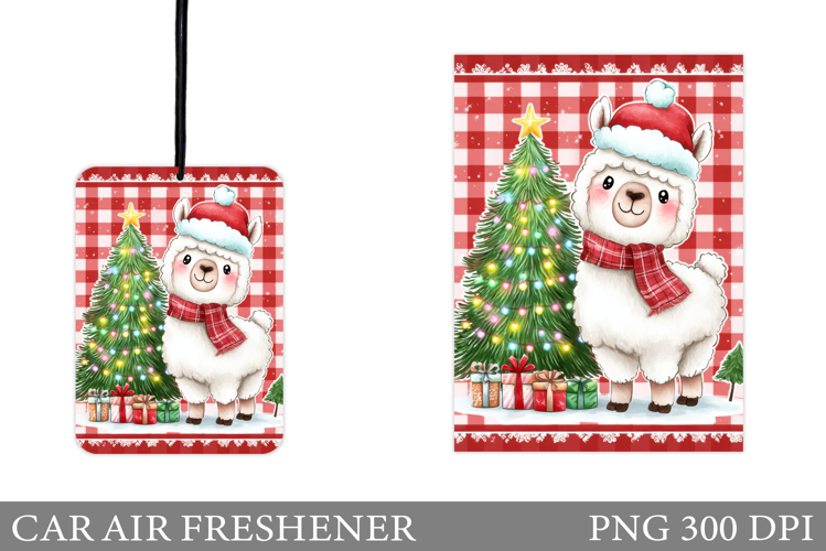 Cute Lama Car Air Freshener. Christmas Car Air Freshener