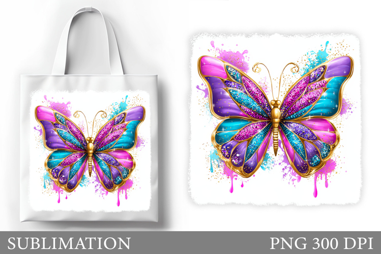 Butterfly Sublimation. Butterfly Tote Bag Sublimation