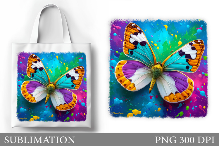 Butterfly Sublimation. Butterfly Tote Bag Sublimation