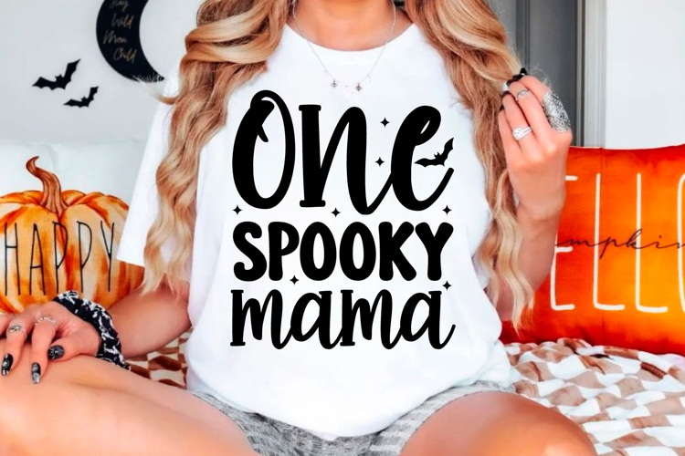 One spooky mama Halloween svg design