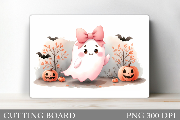 Cute Ghost Cutting Board. Cute Halloween Cutting Board