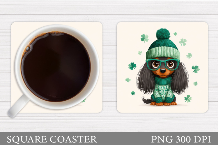 St Patrick Dog Coaster. St Patrick Coaster Sublimation