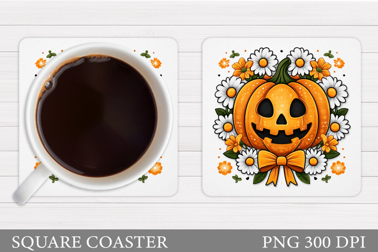 Halloween Pumpkin Coaster. Halloween Coaster Design