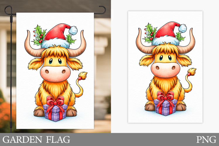 Christmas Cow Kitchen Towel Design. Christmas Kitchen Towel