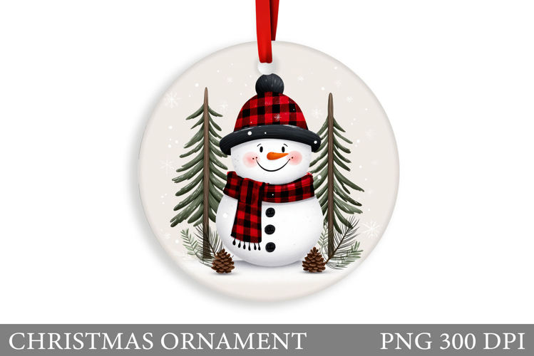 Snowman Christmas Ornament. Snowman Ornament Design