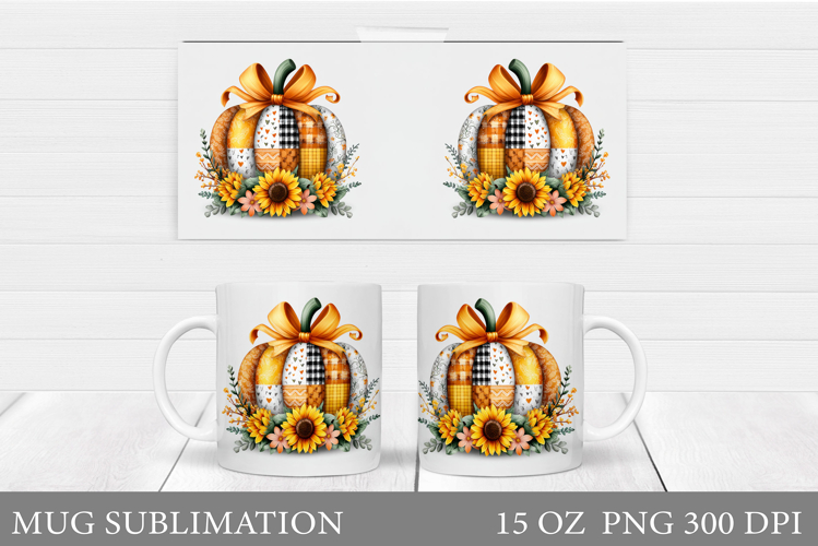 Pumpkin Mug Design. Pumpkin Mug Sublimation