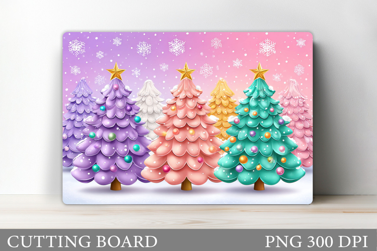 Christmas Tree Cutting Board Design. Kitchen Cutting Board