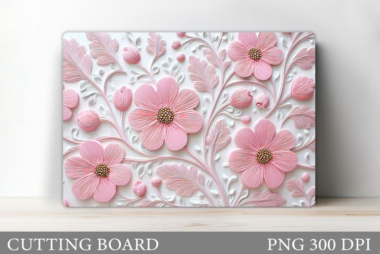 Flowers Cutting Board Sublimation. Wildflowers Cutting Board