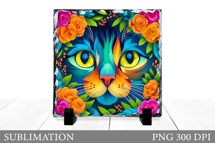 Cat Sublimation. Cat Slate Design
