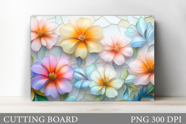 Flowers Cutting Board. Floral Cutting Board Sublimation