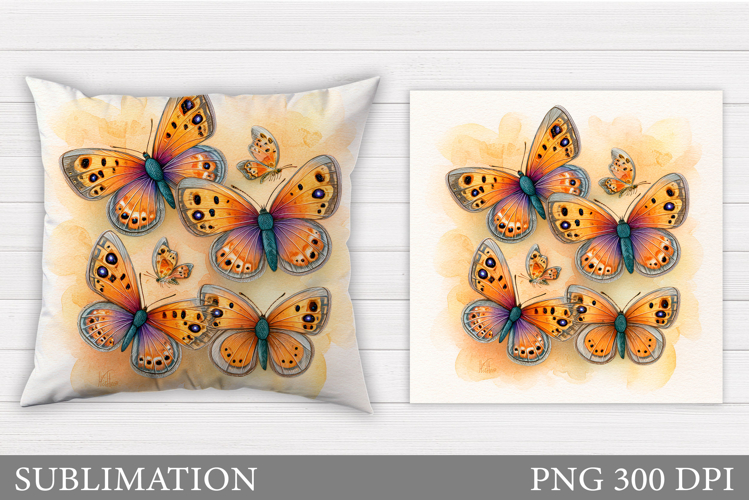 Butterfly Pillow Design. Butterfly Sublimation