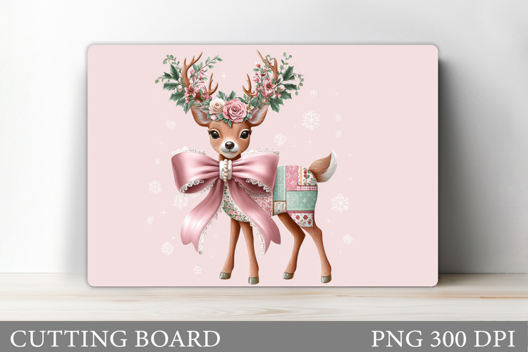Christmas Deer Cutting Board. Christmas Cutting Board Design