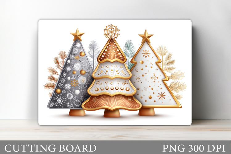 Christmas Tree Cutting Board Design. Kitchen Cutting Board