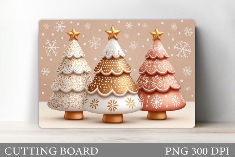 Christmas Tree Cutting Board Design. Kitchen Cutting Board