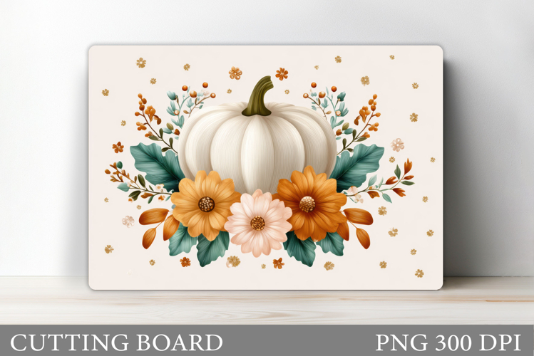 Fall Pumpkin Cutting Board. Fall Kitchen Cutting Board