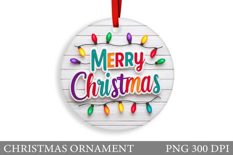 Christmas Ornament Design. Christmas Sublimation example image 1