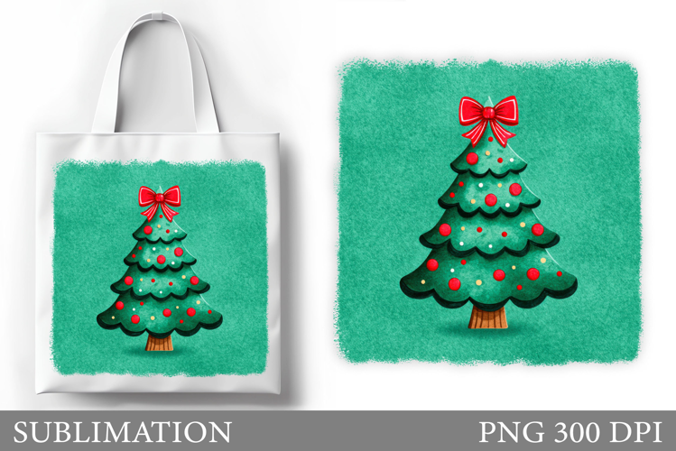Christmas Tree Tote Bag. Christmas Tote Bag Design