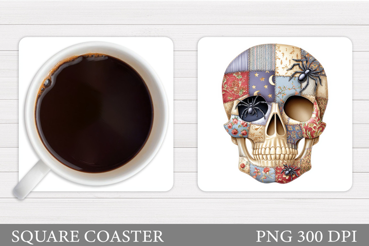 Halloween Coaster Design. Halloween Skull Coaster Design