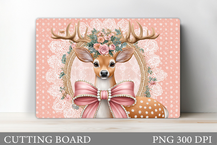 Christmas Deer Cutting Board. Christmas Cutting Board Design