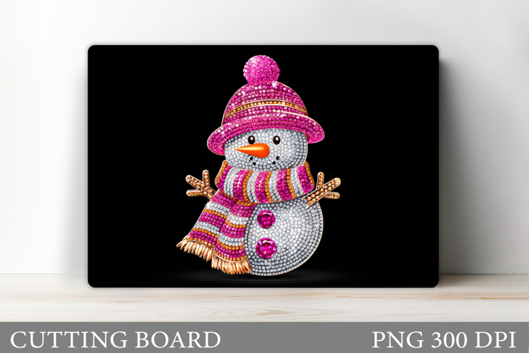 Cute Snowman Cutting Board. Christmas Cutting Board Design