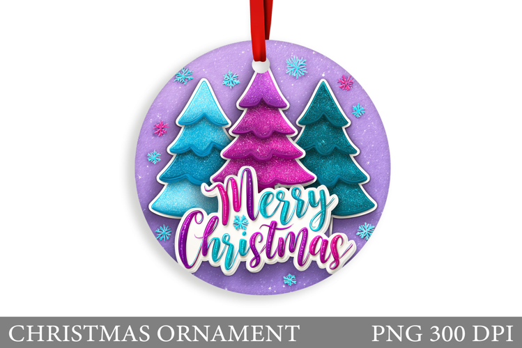 Christmas Tree Christmas Ornament. Christmas Sublimation