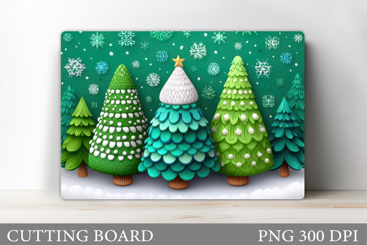 Christmas Tree Cutting Board. Christmas Tree Sublimation