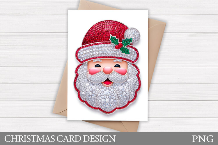 Christmas Card Design. Santa Claus Card Printable example image 1