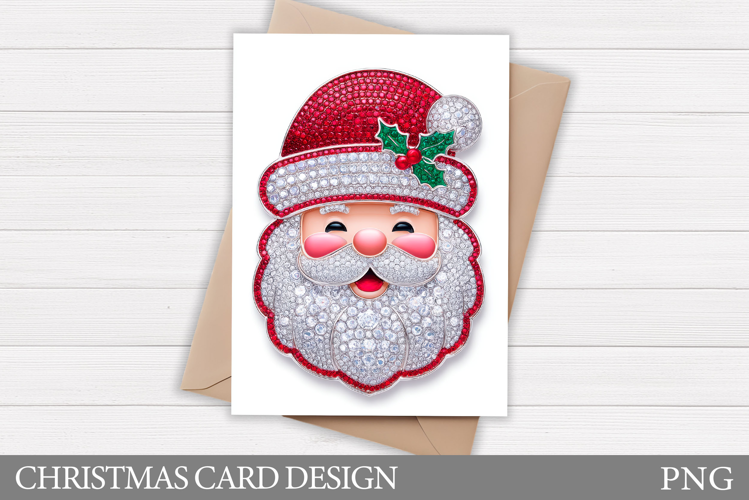 Christmas Card Design. Santa Claus Card Printable