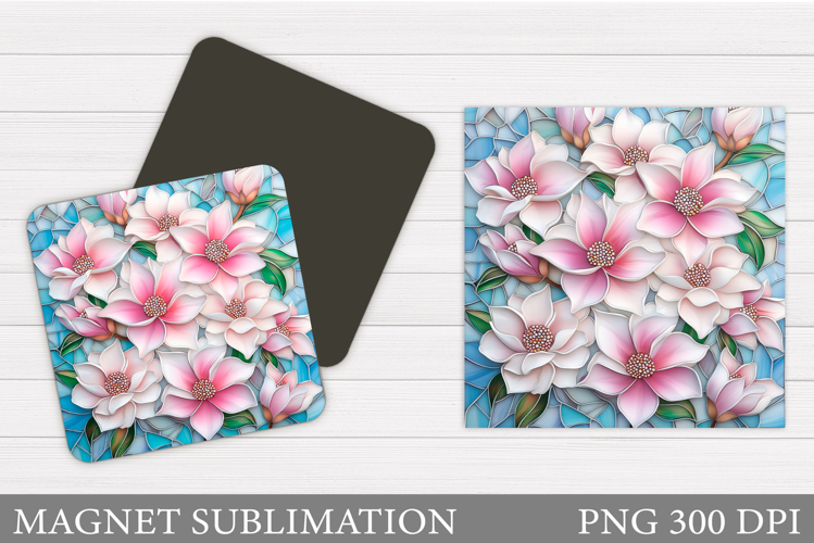 Flowers Magnet Design. Flowers Magnet Sublimation