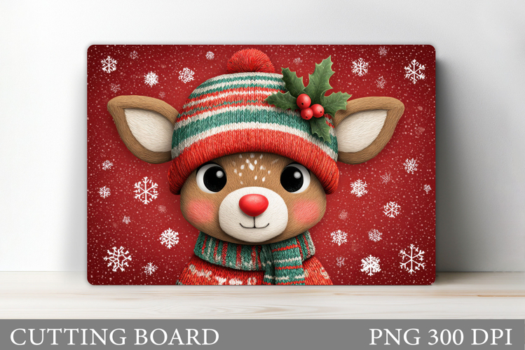 Christmas Deer Cutting Board. Christmas Cutting Board Design