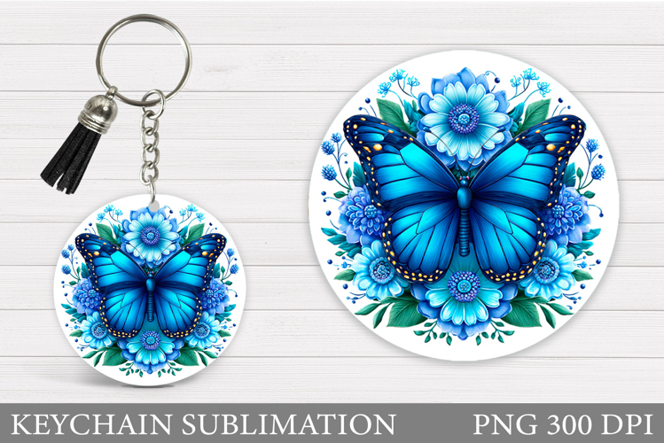 Butterfly Keychain Design. Butterfly Sublimation