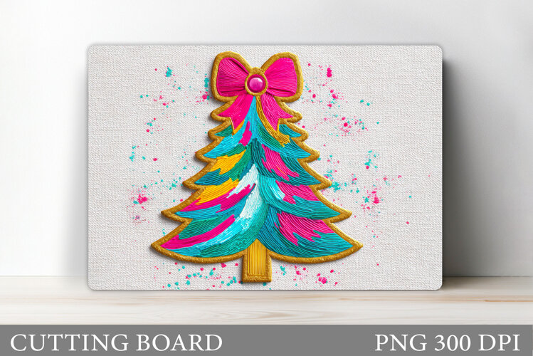 Christmas Tree Cutting Board. Kitchen Cutting Board Design example image 1