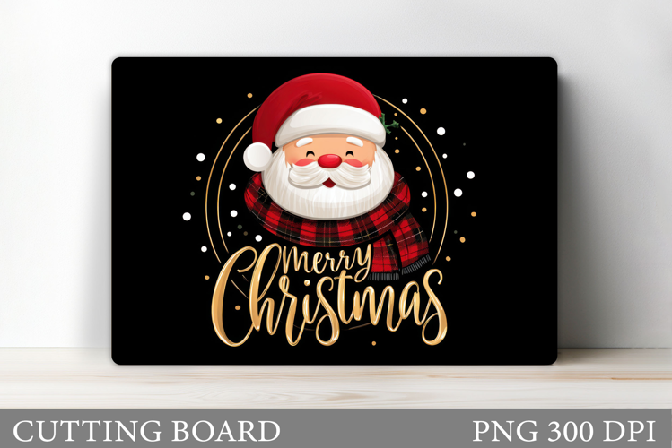Santa Claus Cutting Board. Christmas Cutting Board
