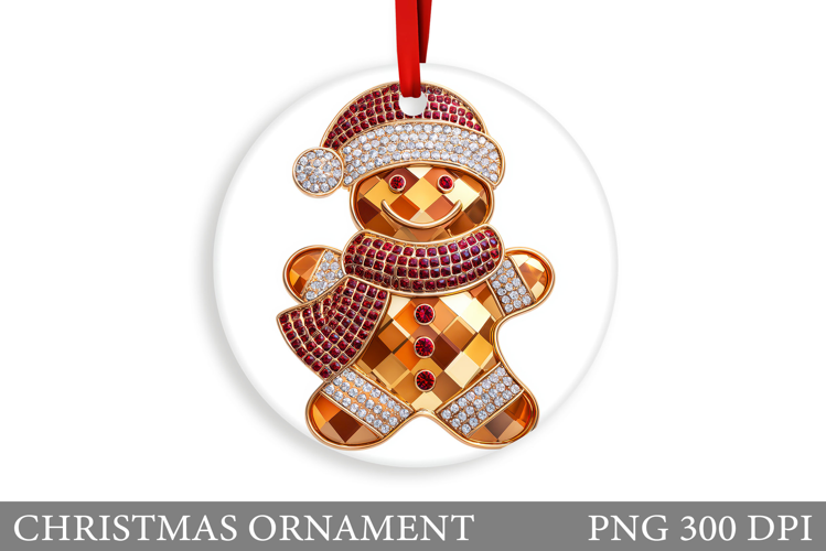 Gingerbread Christmas Ornament. Gingerbread Sublimation