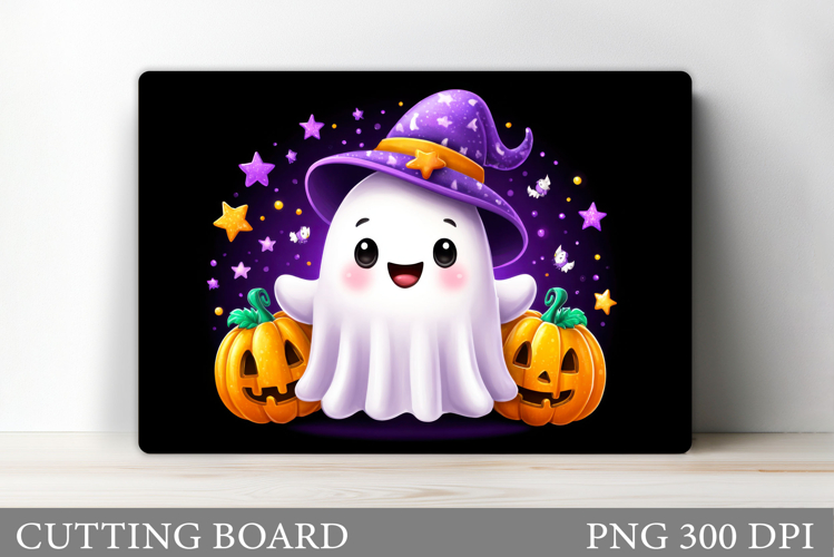 Halloween Cutting Board. Ghost Cutting Board Design example image 1