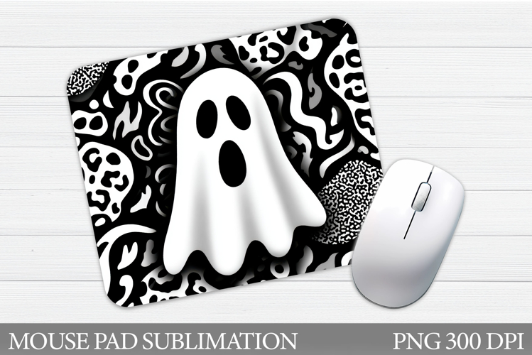 Halloween Ghost Mouse Pad. Halloween Mouse Pad Sublimation