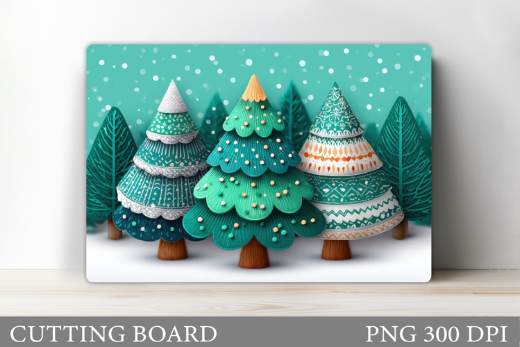 Christmas Tree Cutting Board. Christmas Tree Sublimation