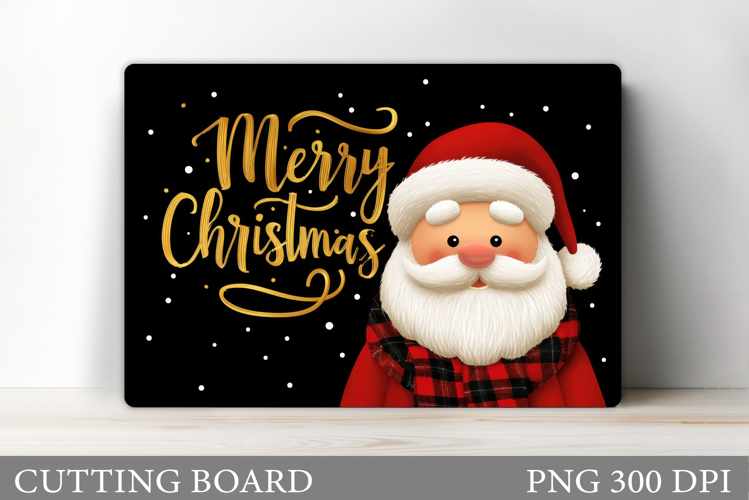 Santa Claus Cutting Board. Christmas Cutting Board
